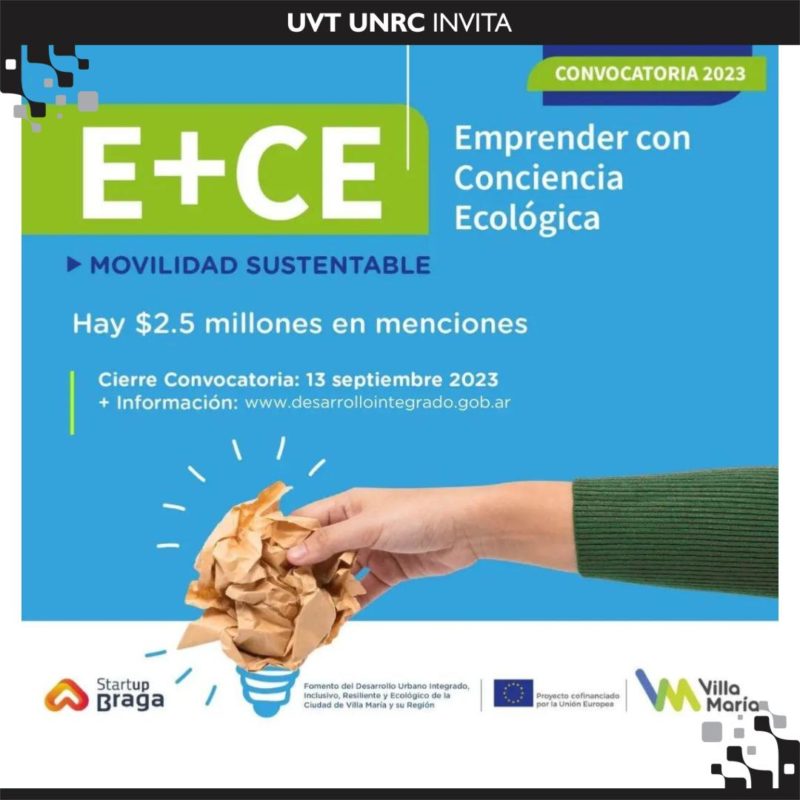 Convocatoria abierta: Emprender con Conciencia Ecológica