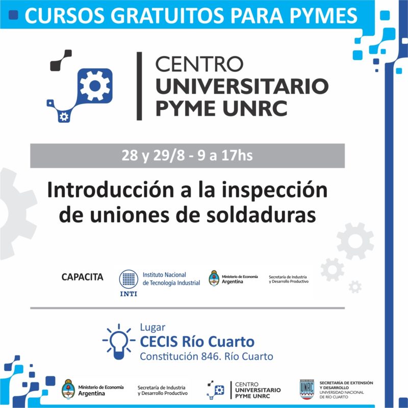 Curso: «Introducción a la inspección de uniones de soldaduras»