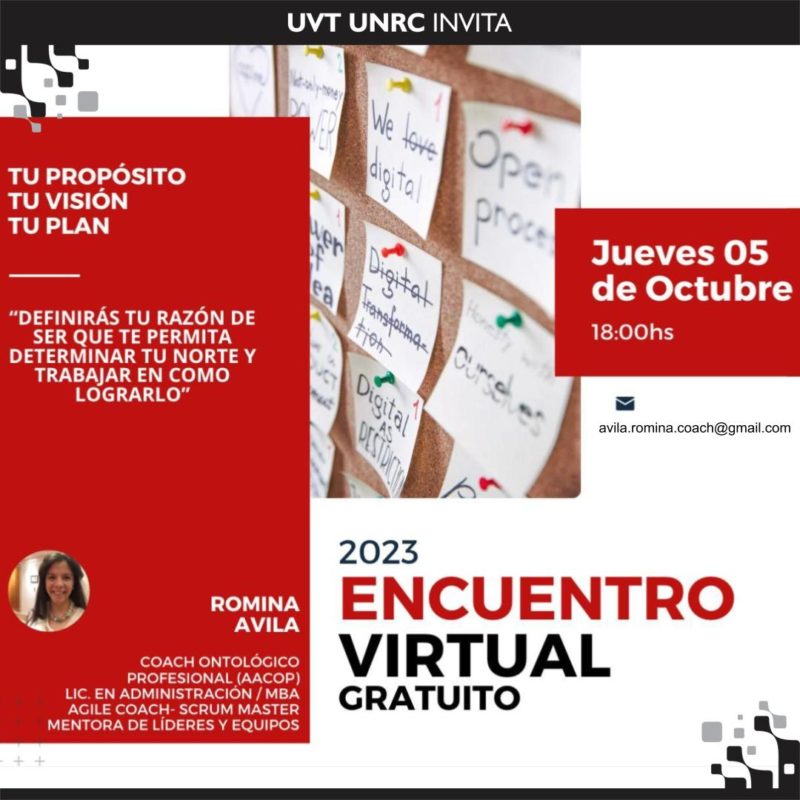 Webinario Gratuito: «TU Propósito, TU Visión y TU Plan»