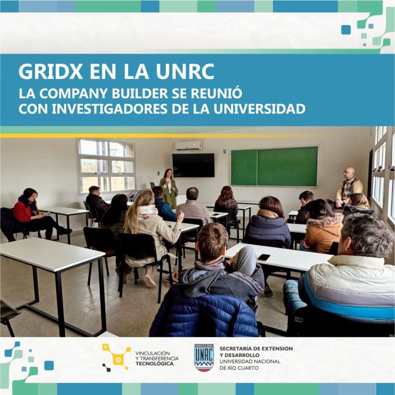 GridX en la UNRC | La Company Builder se reunió con investigadores de la universidad